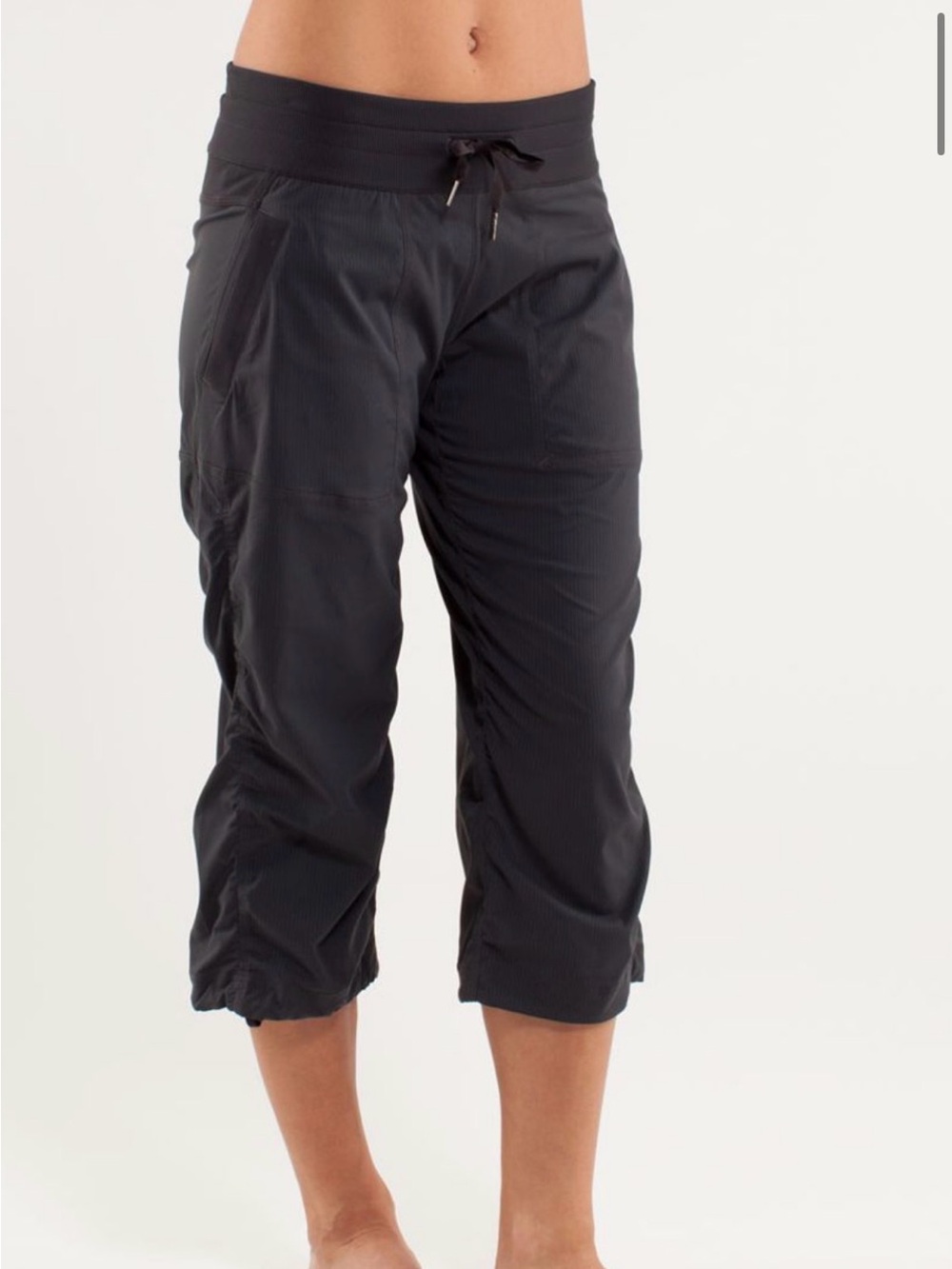Lululemon Studio Crop Deep Coal Size 8